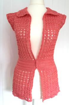 Häkelanleitung kurzärmeliger Cardigan "Anita", Gr. M