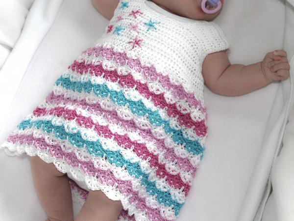 Häkelanleitung Babykleid "Einhorn"
