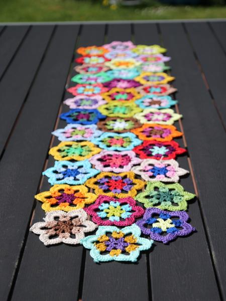 Häkelanleitung Tischläufer Mandala
