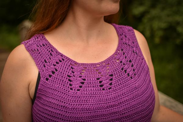 Häkelanleitung Shirt, Top "Viola", Gr. 34-48