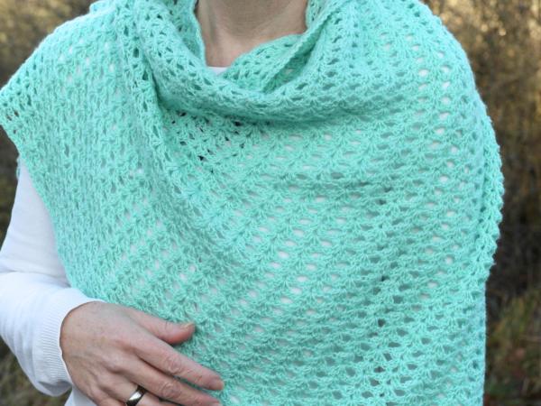 Häkelanleitung Dreieckstuch Frühlingserwachen