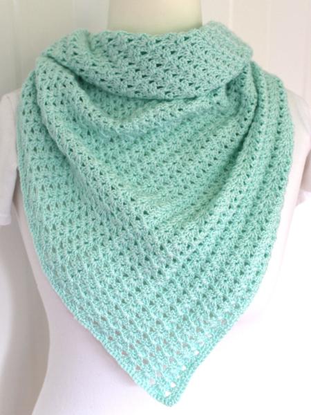 Häkelanleitung Dreieckstuch Frühlingserwachen